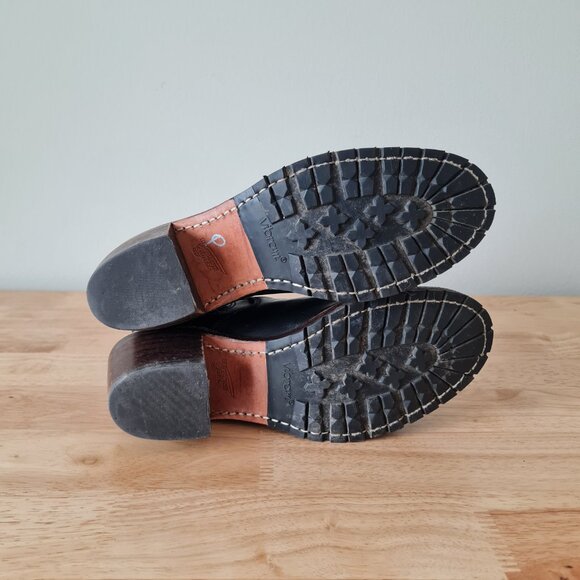 Red Wing Harriet Chelsea Pull On Ankle Heeled Leather Boots Lug Sole Black Heel - Picture 6 of 8